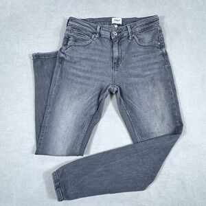 ONLY Blue Denim Jeans Womens Size‎ 30x32 Gray Wash Skinny Leg Zipper Ankle